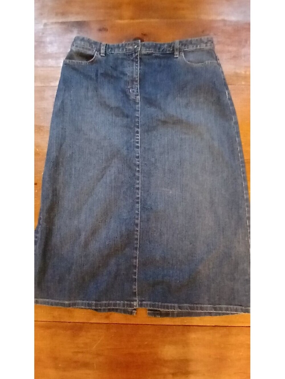 Talbots Stretch Denim pencil Skirt Size 12